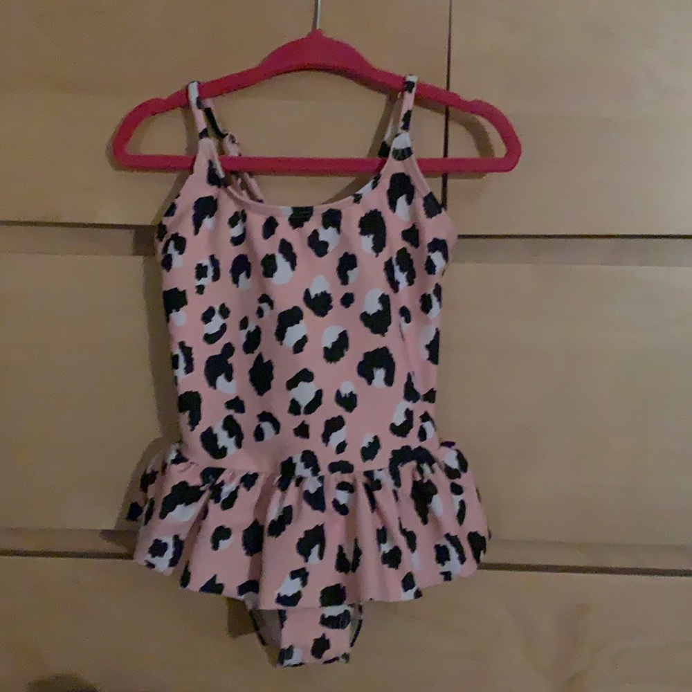 Pink leopard print Toddler bathing suit 18-24m